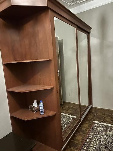 paltar dolab: Qarderob dəsti – sürüşkən güzgülü şkaf və komod - Material: ağac — 5
