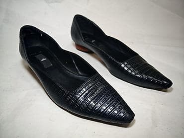 ilan 35: Qadın balet ayaqqabıları – qara, timsah naxışlı - Model: balet/loafer — 1