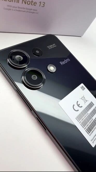 флешка на телефон fly: Redmi Note 13, 256 ГБ, цвет - Черный, Отпечаток пальца — 2