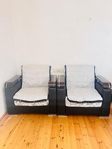 Divan və kreslo dəstləri: İşlənmiş, Divan, 2 kreslo — 2