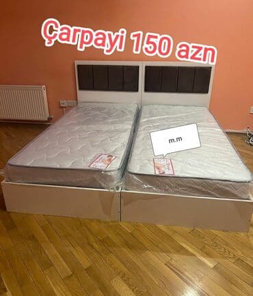 tek adamliq kravat: Yeni, Təknəfərlik çarpayı, Bazasız, Matras ilə, Siyirməsiz, Azərbaycan — 4