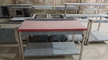 Restoran, kafe avadanlığı: Paslanmayan poladdan istehsal olunan peşəkar iş masaları - Material — 8