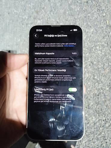 i̇phone barter: IPhone 13, 256 GB, Starlight, Face ID, Zəmanət, Simsiz şarj — 3