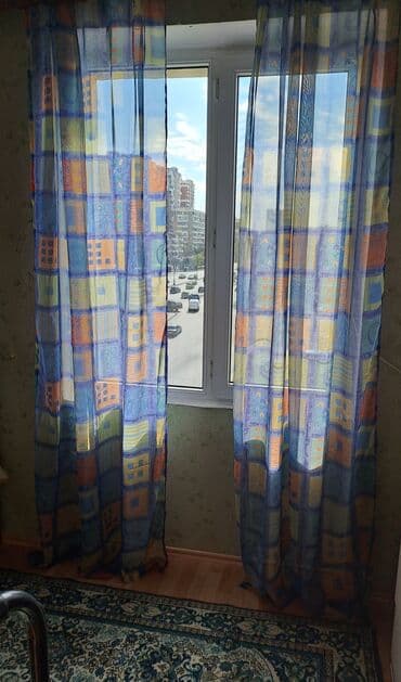 тюль белый: Yeni, Tül, rəng - Göy — 4