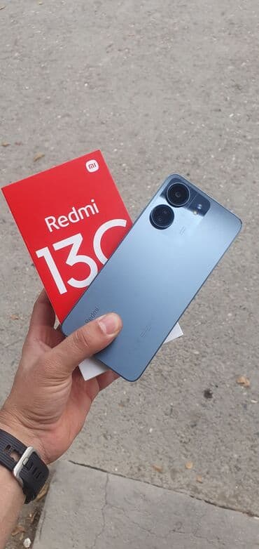 телефон баку: Xiaomi Redmi 13C smartfon - Rəng: mavi - Arxa tərəf: iki böyük kamera — 1