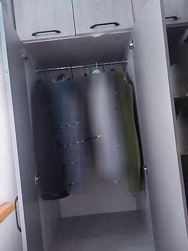 4 qapılı, Siyirməli, Boz, Digər material, Açılan, Düz dolab — 6