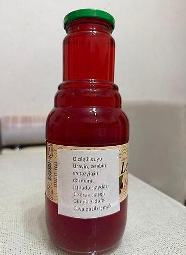 Turşular: Şüşə qabda təqdim olunan qızılgül suyu, ürək, əsəb və təzyiq — 2