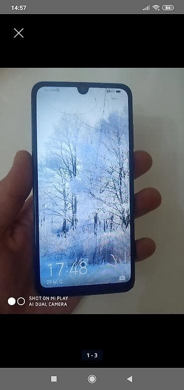 Техника и электроника: Huawei P30 Lite, 128 ГБ, цвет - Голубой, Отпечаток пальца — 3