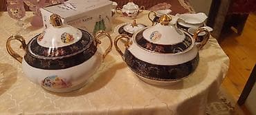 cay desgahi: Çay dəsti, rəng - Ağ, Farfor — 2