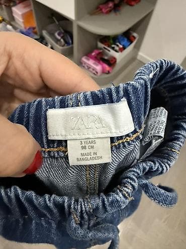 masal kids: ZARA uşaq cins şalvarı - Brend: ZARA - Ölçü: 3 yaş / 98 sm (etiketdə — 2