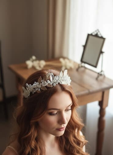 Gəlin tacı. Əl işidi. bir dəfə istifadə olunub. ünvan Suraxanı rayonu