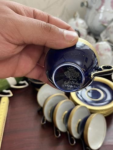 boşqab dəsti: Çay dəsti, Farfor, 6 nəfərlik, Almaniya — 2