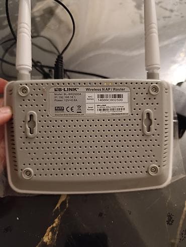 modem router: LB-LINK BL-WR2000A Wireless N AP/Router Xüsusiyyətlər: - 2 ədəd — 3