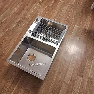 ekran sekilleri 2020: Yeni Düzbucaqlı Mətbəx çanağı, Paslanmaz polad, Pulsuz çatdırılma — 2