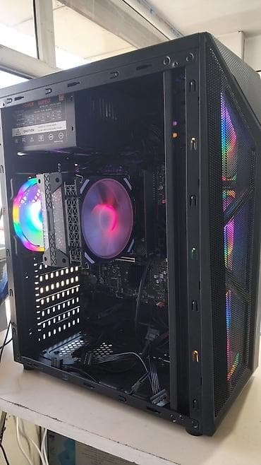 ryzen 5 2600: Masaüstü PC – Intel 13‑cü nəsil i3 13100T, MSI H610-S, NVMe SSD, RGB — 3