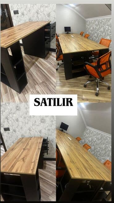 komputer kreslo: Yeni, Konfrans zalı üçün, Dördbucaq masa — 1