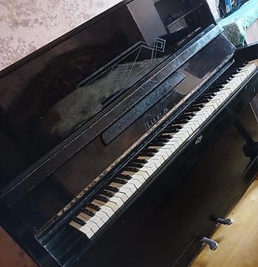 Musiqi alətləri: Akkustik piano – şaquli model - Rəng: qara, parlaq laklı korpus - — 3