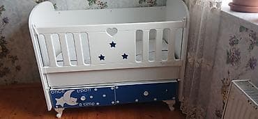 ucuz taxdalar: Oğlan və qız üçün, Dördbucaq, Beşik, Matras ilə, Yellənmə mexanizmsiz — 2