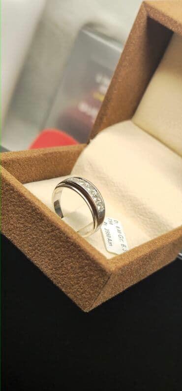 toy uzukleri: Обручальные, Кольцо, Белое золото, 750 проба, Бриллиант, 0.26-0.50 карат — 4