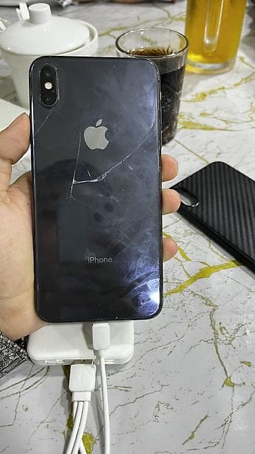 xs maxs: IPhone Xs Max, 64 GB, Space Gray, Qırıq — 3