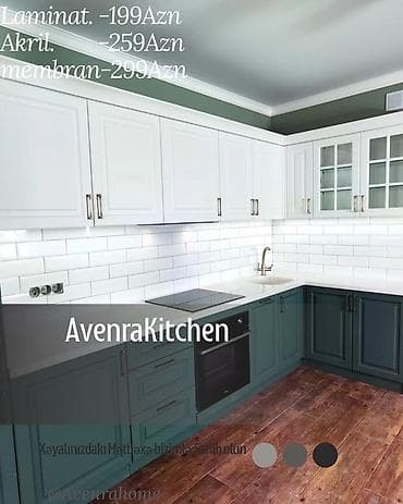 Sifarişlə mətbəx dəsti, Özü çəkən petlələr, Sadə laminat, Kredit var, Pulsuz çatdırılma, Ödənişli çatdırılma, Rayonlara çatdırılma — 2