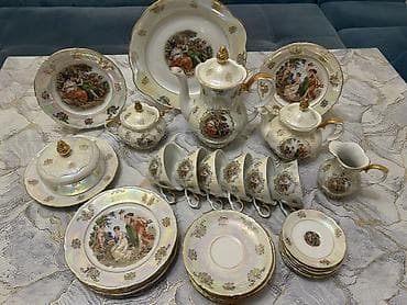 led luster: Çay dəsti, rəng - Ağ, 6 nəfərlik, Almaniya — 2
