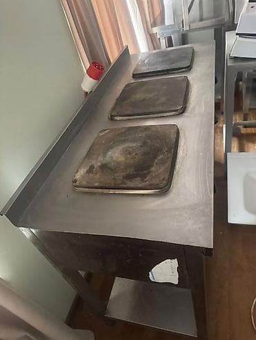 Sənaye tipli elektrik plitəsi – 3 zonalı - Paslanmayan poladdan — 1