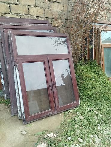 Plastik pəncərə və balkon/qapı blokları - Material: PVC profil, ağac