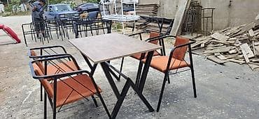 tablo şekil: Balkon üçün, Yeni, Açılmayan, Dördbucaq masa, 4 stul — 10