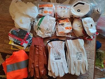 tibbi respirator: Fərdi mühafizə vasitələri (PPE) dəsti Məhsullar: - Nəfəsalma — 3
