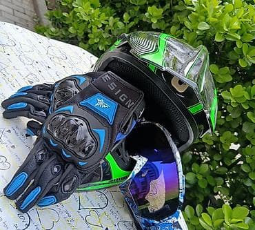 Dəbilqələr: Motokros/Tur enduro tipli integral dəbilqə + qoruyucu eynək + — 5