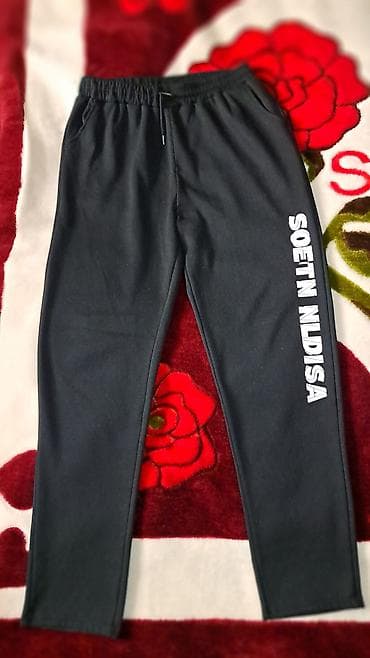 kəsdum şalvar: Qara rəngli idman şalvarı yeni kimidir kişi üçün 3 XL - Model: düz — 3
