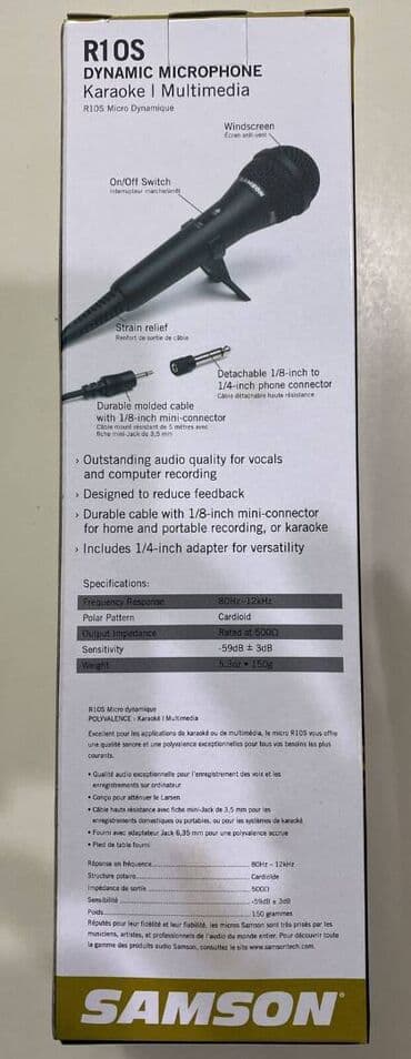 mikrofon satisi: Yeni Simli Mikrofon Samson, Pulsuz çatdırılma, Ödənişli çatdırılma, Rayonlara çatdırılma — 7