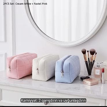 ysl canta: Məhsul: Yumşaq toxumalı makiyaj/aksesuar çantası - Material — 5