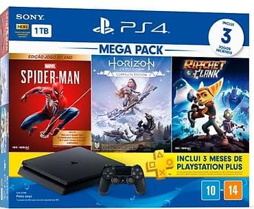 Sony PlayStation 4 Mega Pack – 1 TB Paketin tərkibi: - PS4 konsolu
