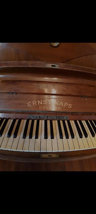Klavişli alətlər: Ernst Kaps Dresden upright pianino - Marka/model: Ernst Kaps, Dresden — 1
