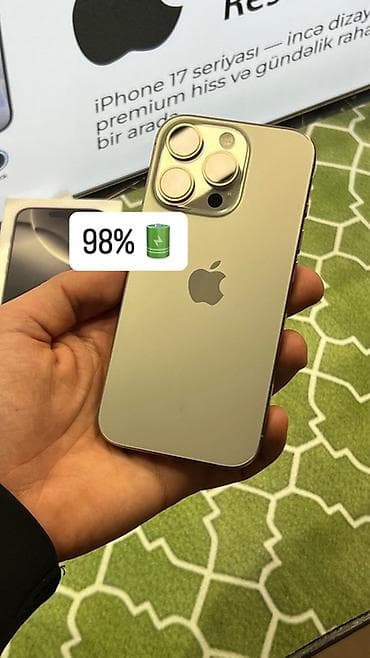 IPhone 16 Pro, 128 GB, Natural Titanium, Face ID