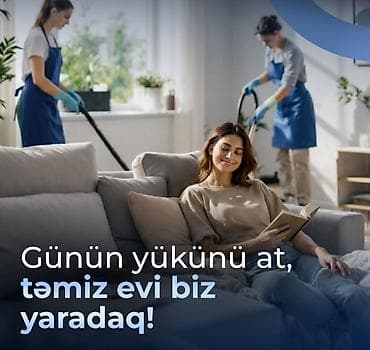 Sifarişlə əl işləri: Təmizlik | Ofislər, Mənzillər, Evlər | Ümumi təmizlik, Gündəlik təmizlik, Təmirdən sonra təmizlik — 1