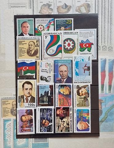 antik pullar: Azərbaycan markaları. Komplekt. Böyük şəxsiyyətlər
Dənəsi 1 azn — 1