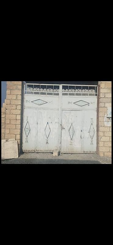 Dəmir Həyət darvazası, Mexaniki, Şəbəkə ilə, rəng - Boz
