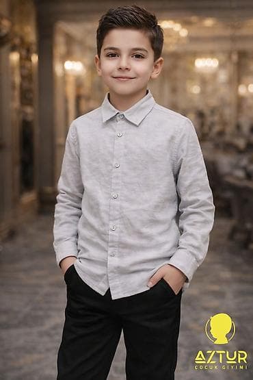 Uşaq geyimi və ayaqqabıları: Köynək, Oğlan üçün, 9 - 10 yaş — 1