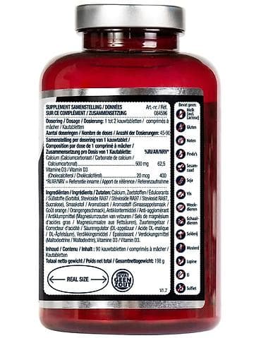 qaqa dəsti: 🇳🇱Hollandiyadan!Lucovitaal Calcium & D3 800 IE – çeynənən — 2