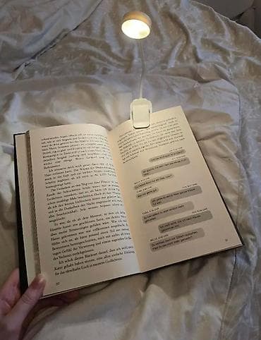 BOOKCLIP NIGHT LIGHT – kitab üçün klipsli LED işıq - Kompakt və