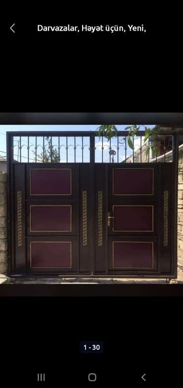 dəmir profil: Dəmir darvazalar, ikilik list,17 profillə yığılan keyfiyyətli nağd və — 8