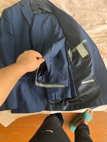 göy rəngli kişi cemperləri: Kostyum, Yay, Avva, rəng - Göy — 2