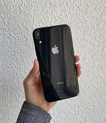 IPhone Xr, 64 GB, Qara, Face ID, Simsiz şarj, Sənədlərlə