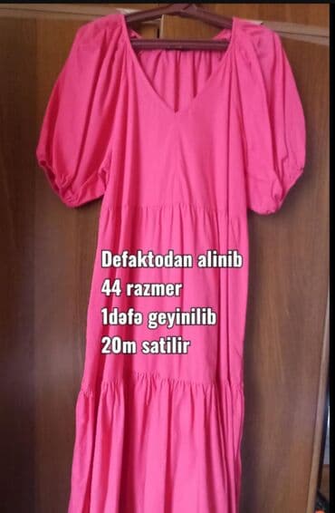 qadin ucun kostyum salvar: Qadın geyimləri dəsti 1) Çəhrayı don 1 - Brend: Defacto - Ölçü: 44 - — 1