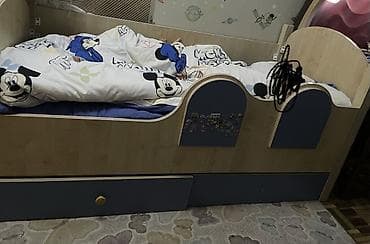 usag mebelleri: Oğlan və qız üçün, Çarpayı, Bazalı, Matras ilə, Siyirməli — 1