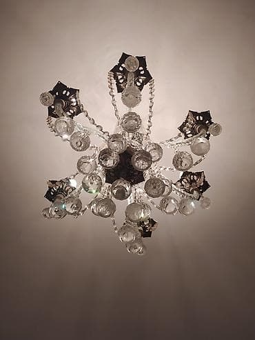 şaxta baba saxta can: Çılçıraq, 6 lampa, Xrustal — 2