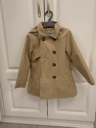 duyməli: Uşaq trençkotu – LC Waikiki - Rəng: bej (klassik). - Model: ikiqat — 1